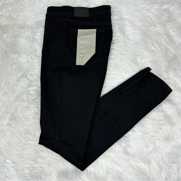 Everlane Women's NWT Black The Way-High Skinny Split Hem Organic Jean W31/L32.5 - Picture 3 of 11